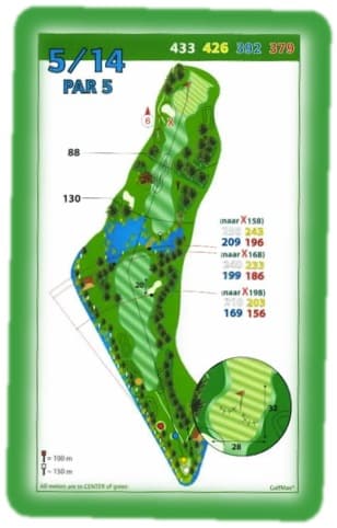 Golf course management Par5-hole